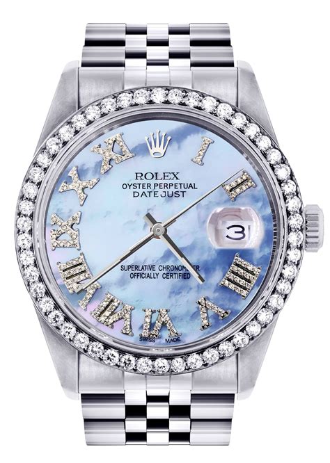 rolex mother of pearl datejust 33mm|Rolex Datejust 36 roman numerals.